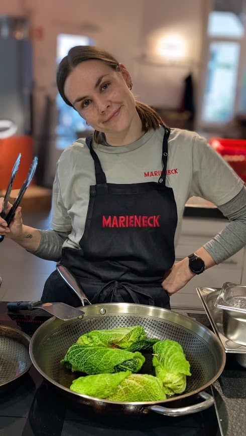 Kochkurs Teamevent - Pauline Wirsing Gruenkern - Kochschule Marieneck Köln Ehrenfeld